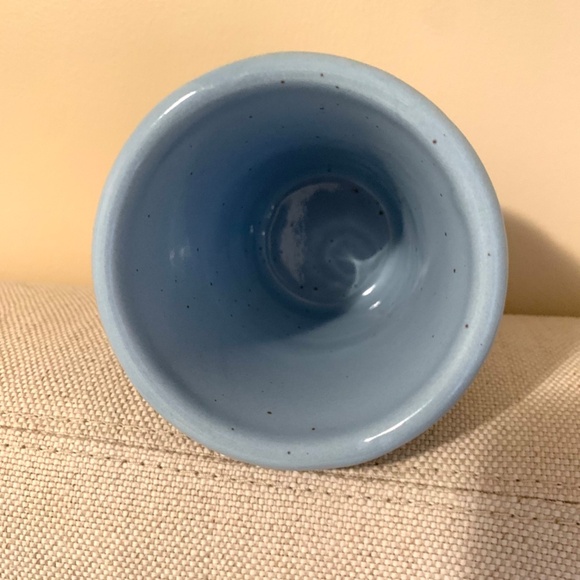 Martha Stewart NEW 4 Piece Speckle Enamel Bathroom Accessory Set Periwinkle Blue - Picture 9 of 12